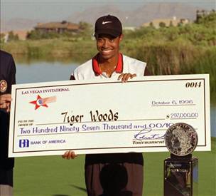 Tiger Woods Giant Check