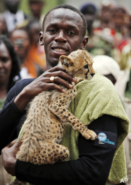 Usain Bolt - Cheetah cub